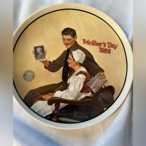 Norman Rockwell decorative plate 1988
